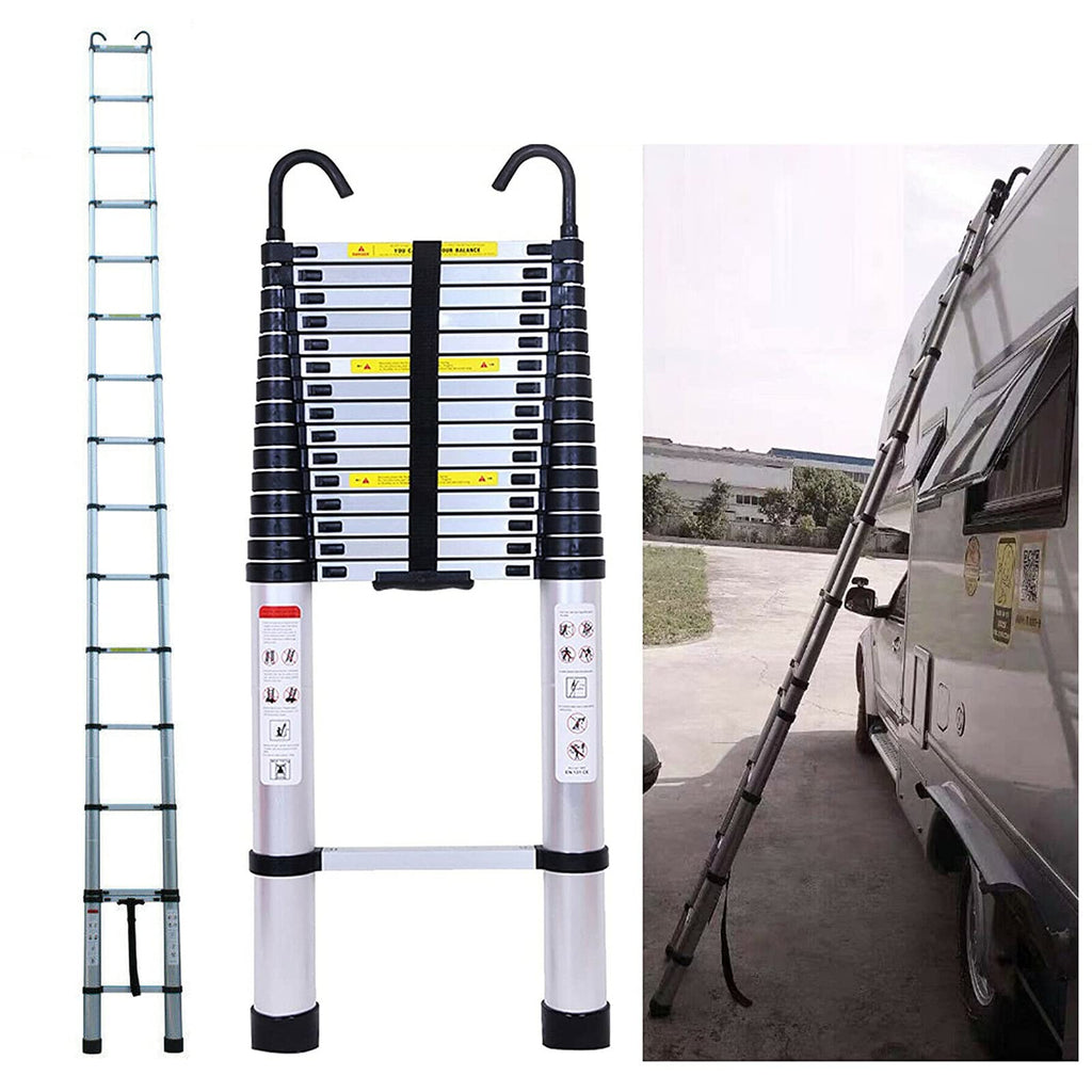 20.34 FT Aluminum Telescoping Extension Ladder 330lbs Capacity W692