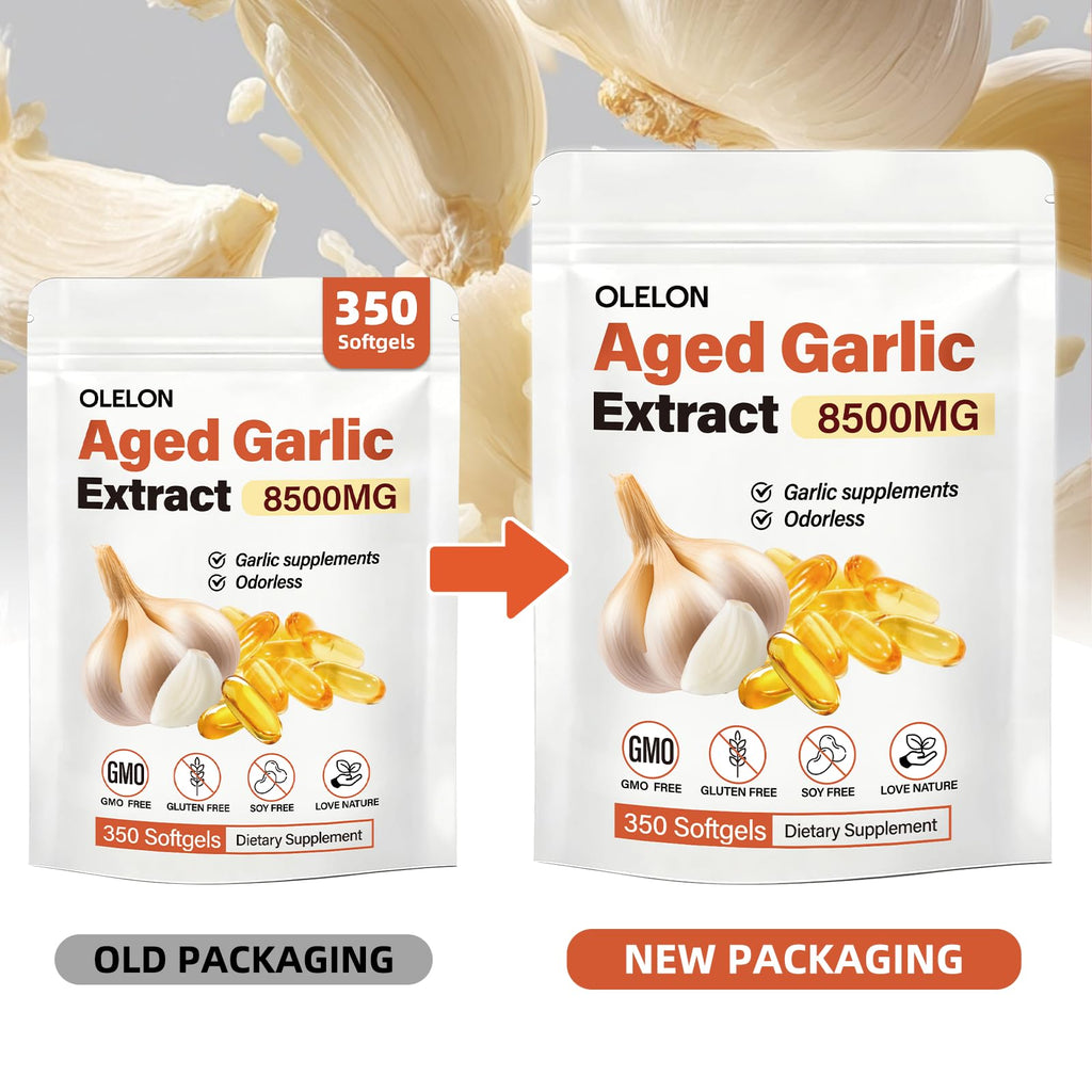 Aged Garlic Extract 350 Softgels Odorless Organic Garlic Supplement U617