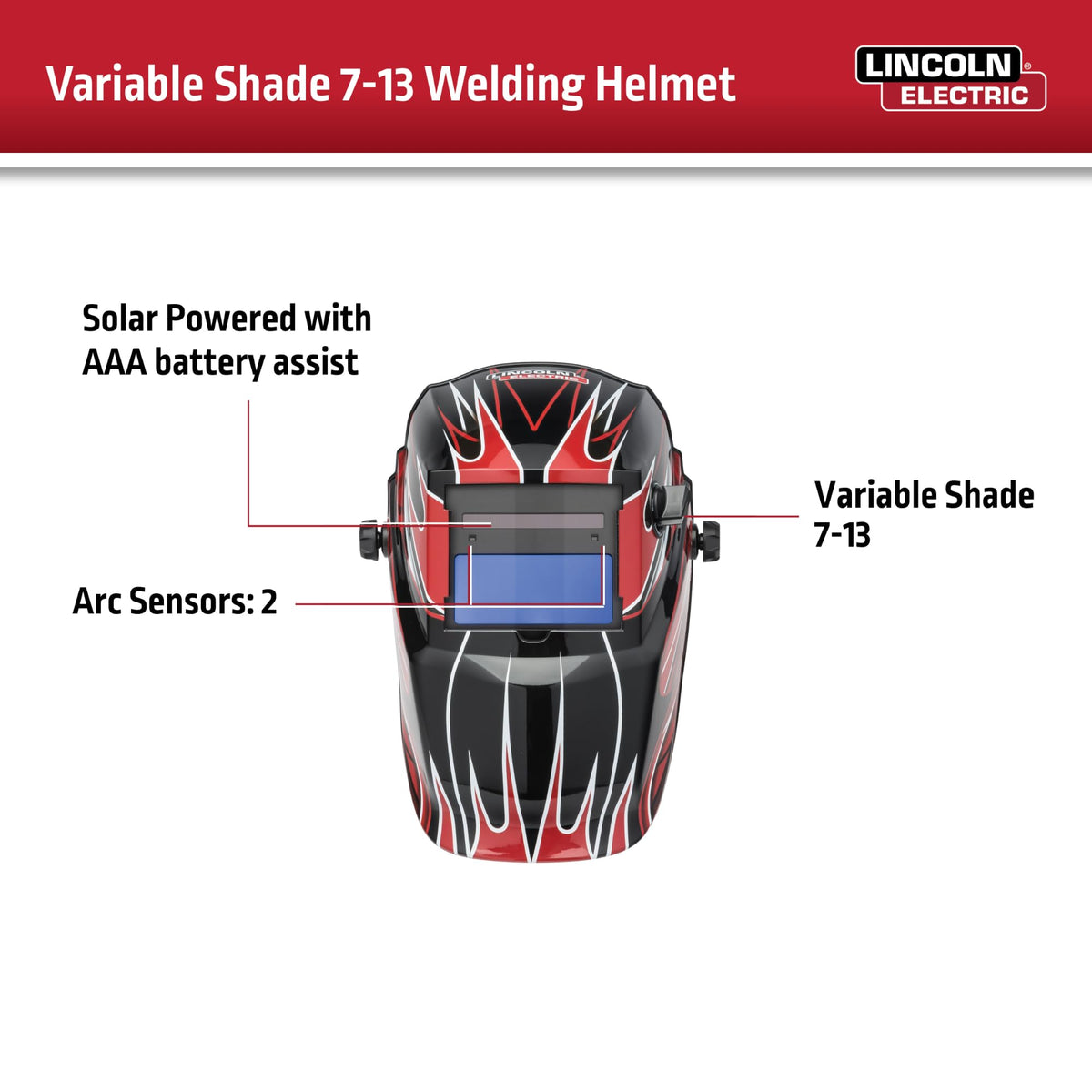 Red Welding Helmet S864