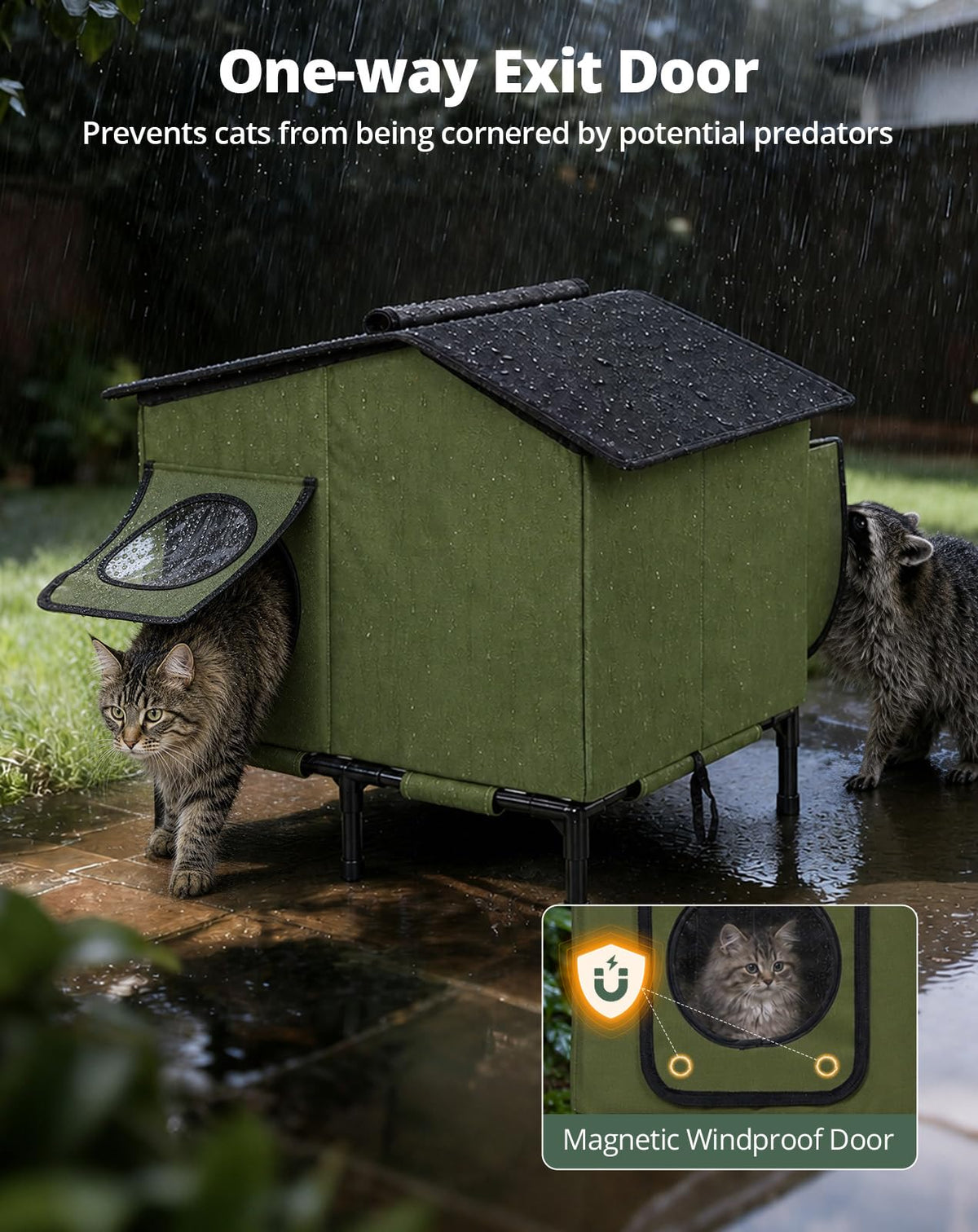 Heated Cat House D9204