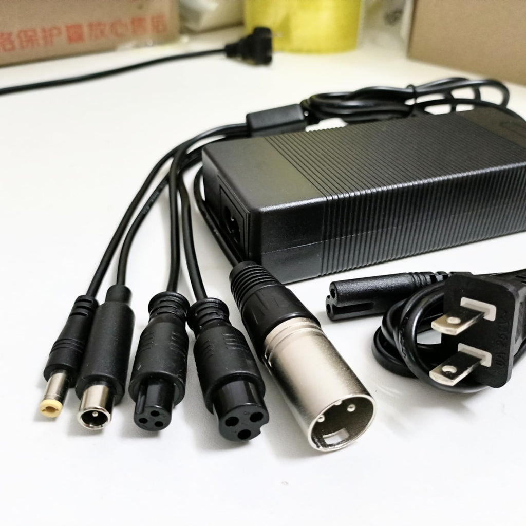 42V 2A/1.5A Universal 5 Plugs Fast Electric Charger for 36V Lithium Battery O34955