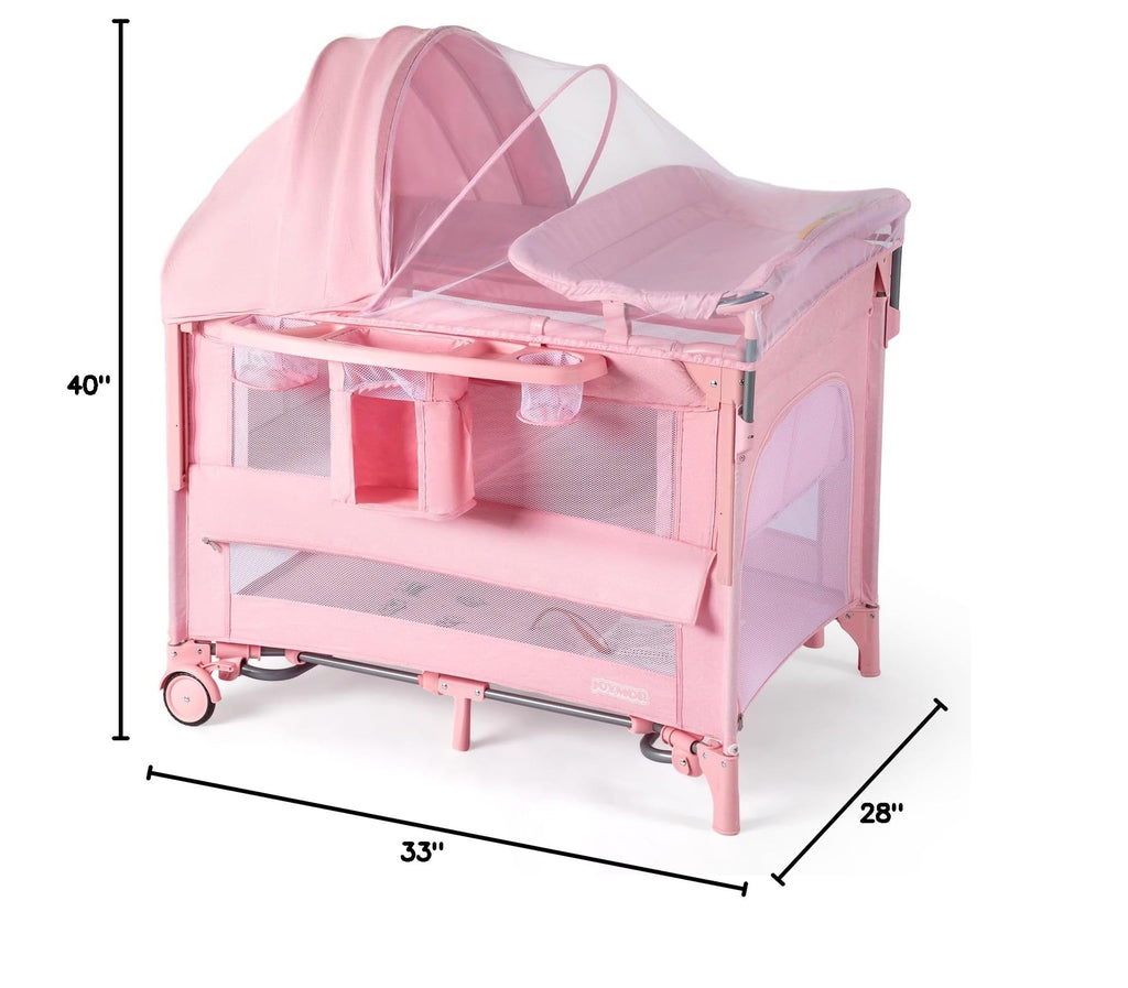 9 in 1 Bedside Bassinet with Changing Table V63050