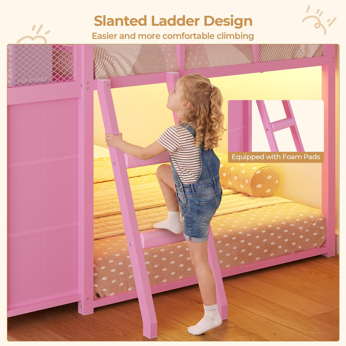 Twin Over Twin Bunk Bed with 8 Drawers & Bookshelf D4961