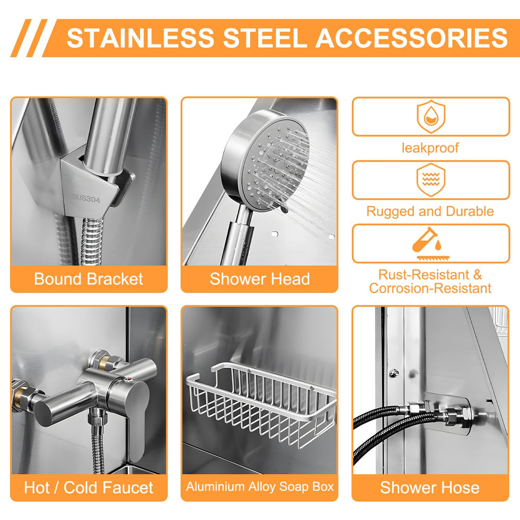 Stainless Steel Dog Grooming Tub Y4368
