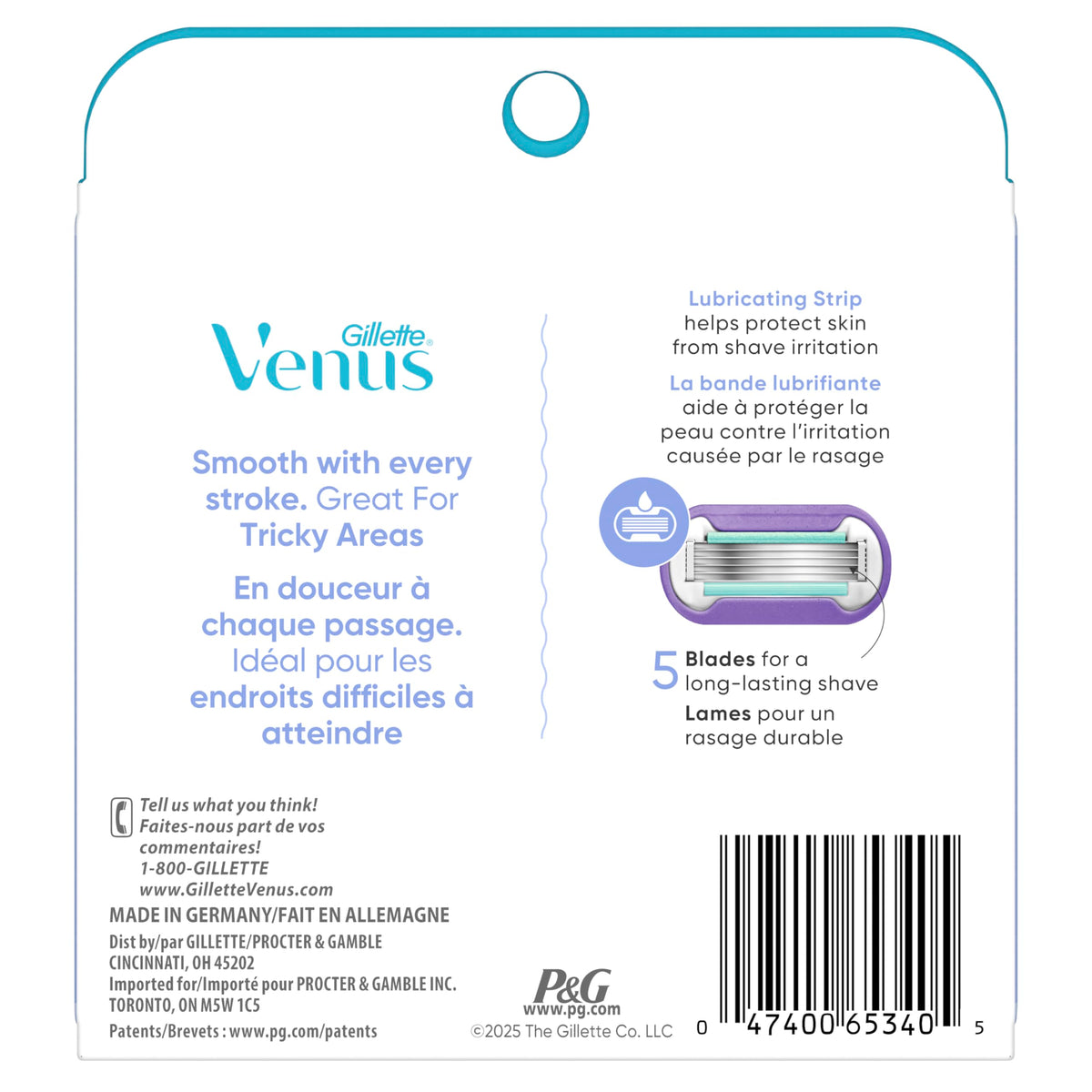 6 Count Womens Razor Blade Refills P731149