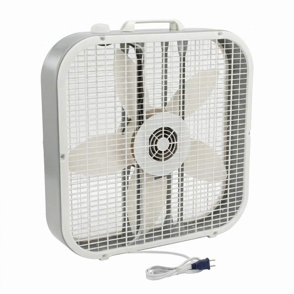 20 Inch 3 Speed White Box Fan Z446194