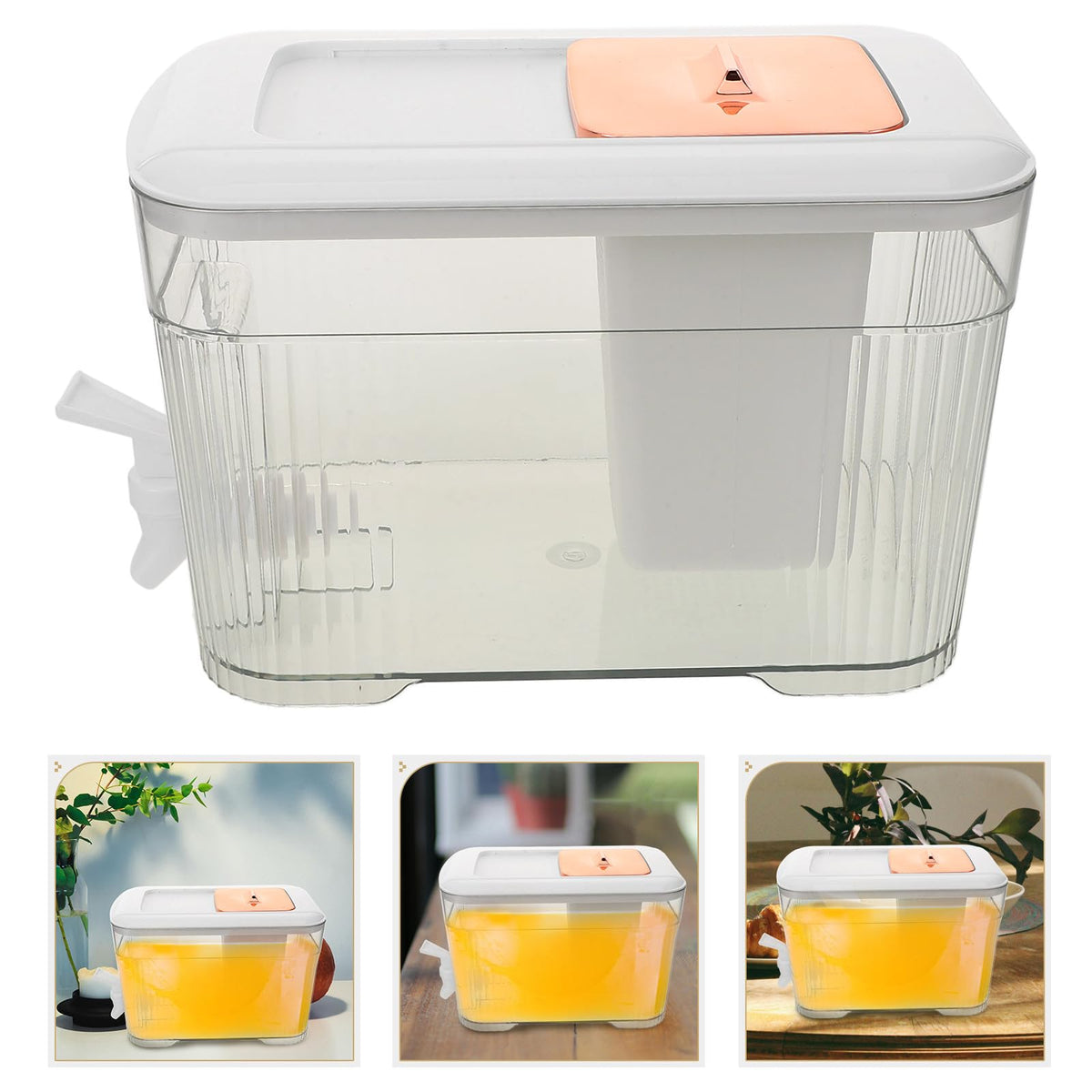 Cold Water Jug with Faucet White T588398