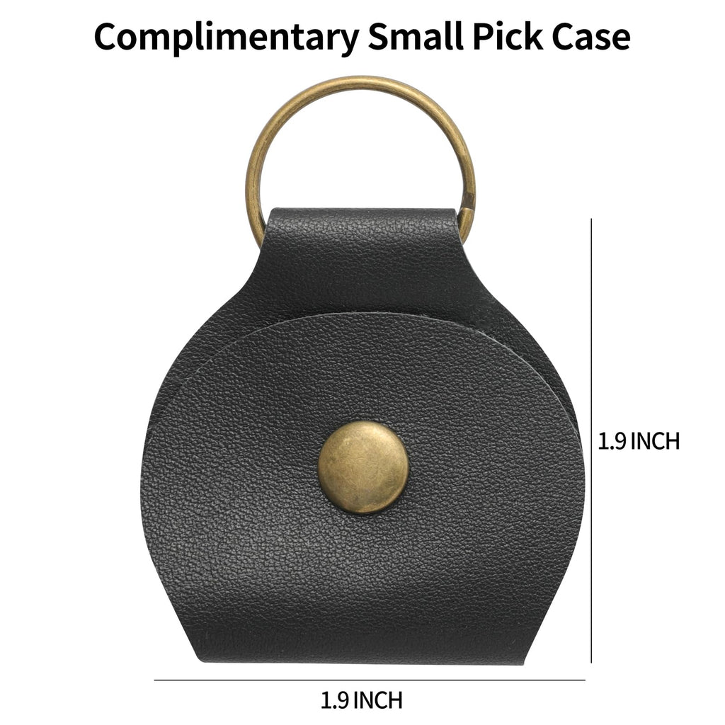 Leather Guitar Pick Case Holder Box J801001