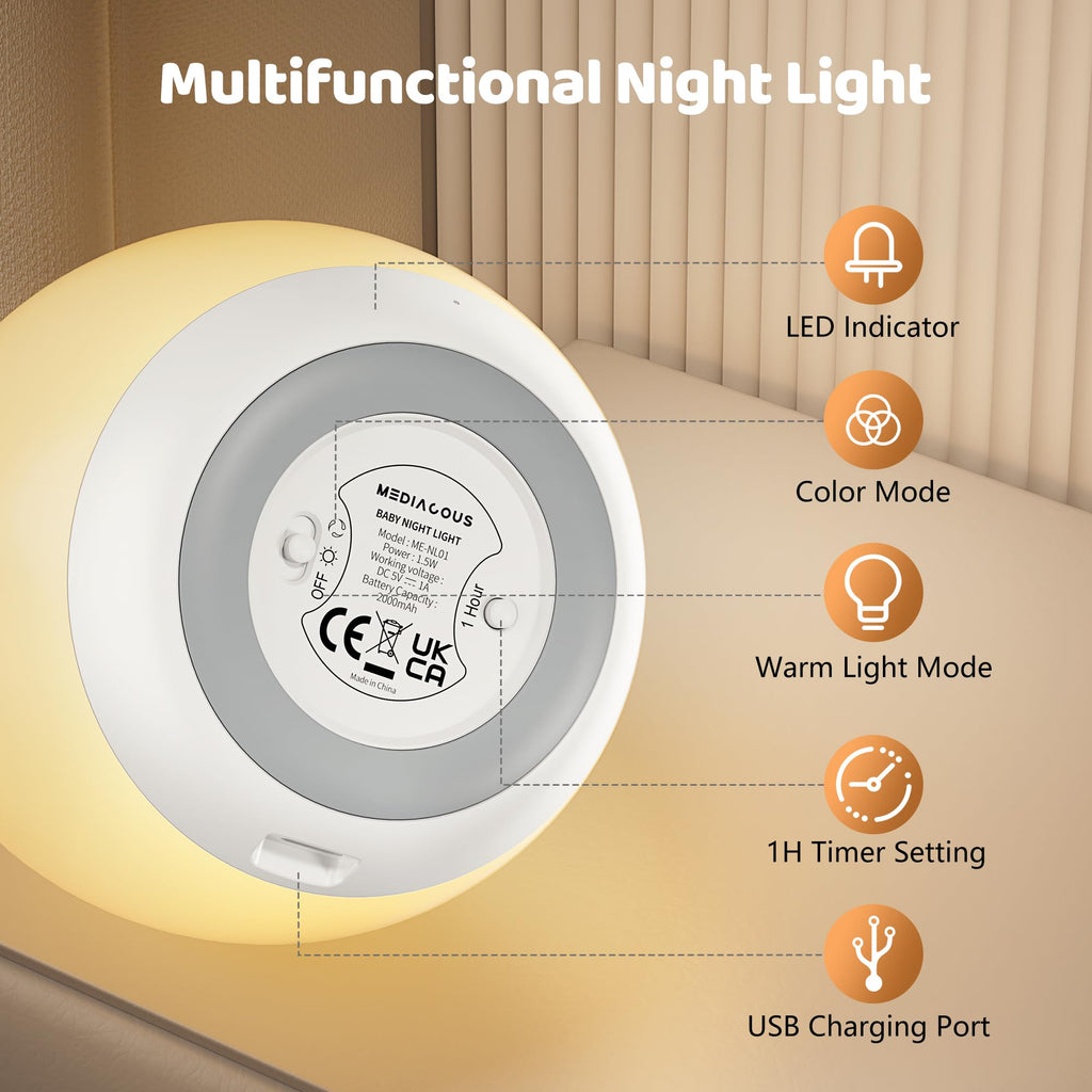 7 Colors Changing Night Light K142