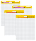 Self-Stick Easel Pad Value Pack, Quadrille Rule, 25 x 30, White, 30 Sheets, 4/Carton N91993