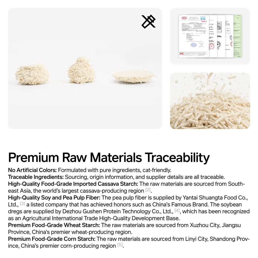 Cassava Tofu Cat Litter Clumping 5.3lb T743