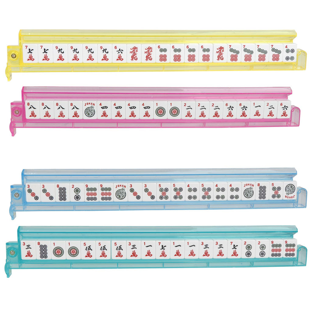 166 Tiles Mahjong Set with Racks Pushers Bag B93983