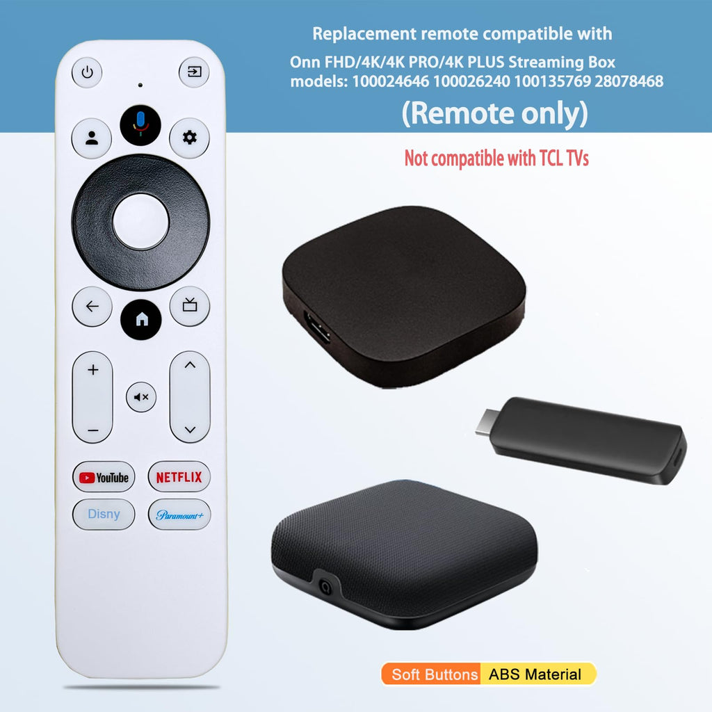 Voice Remote Control Compatible with Onn Streaming Box E10053