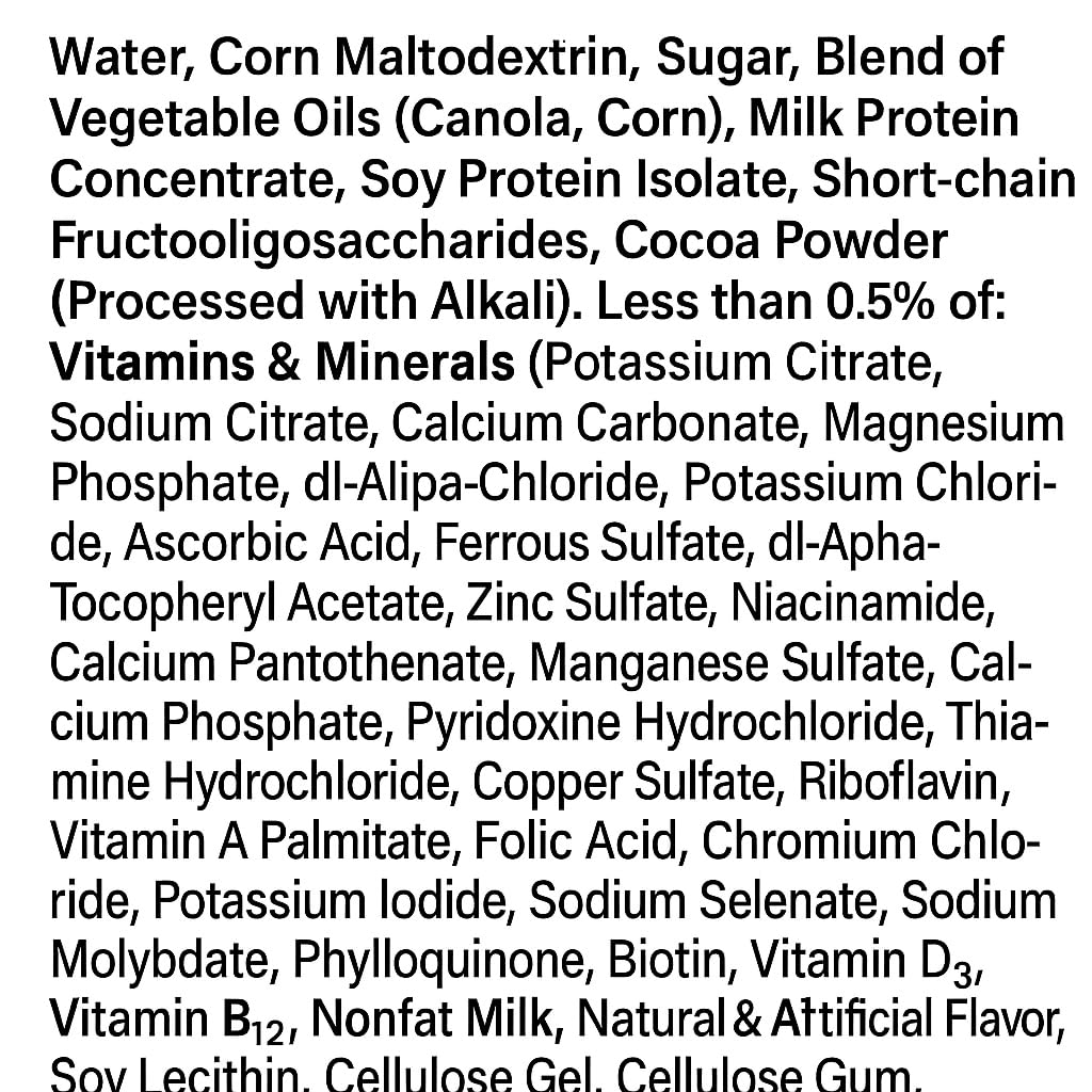 Nutrition Milk Chocolate Meal Replacement Shake 8 Fl Oz 24 Ct U61307