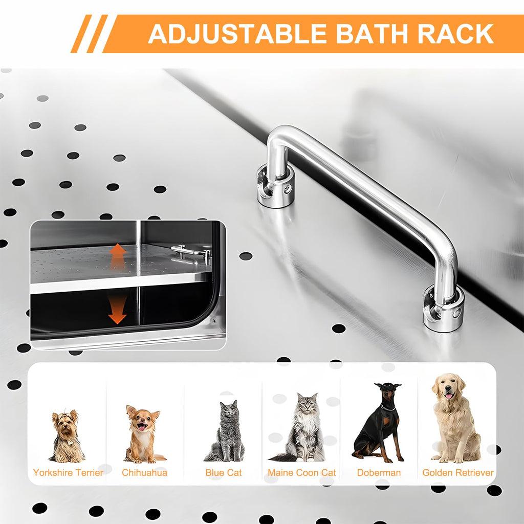 Stainless Steel Dog Grooming Tub Y4368