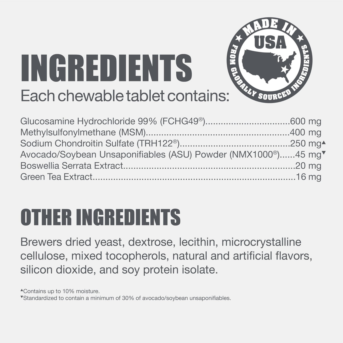 Joint Supplement Chew Tablets 84ct W17702
