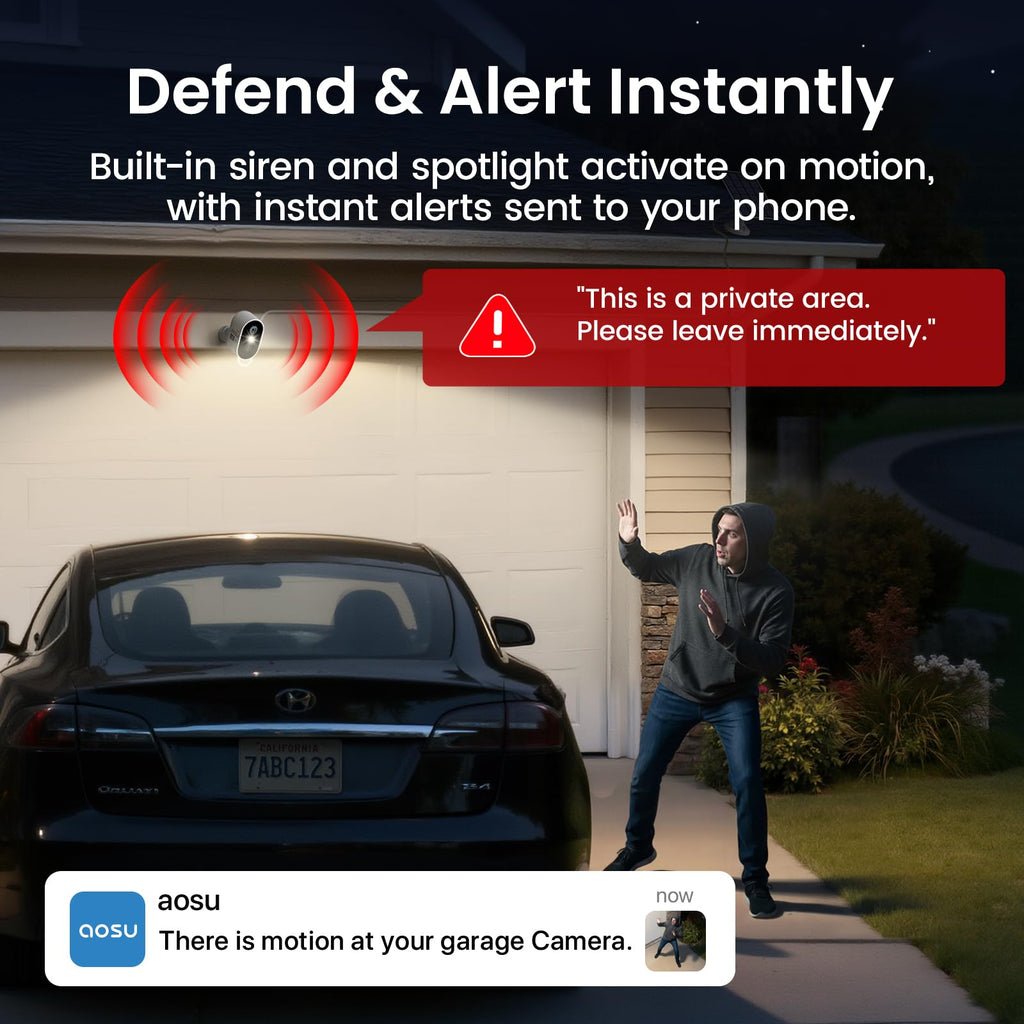 2K Solar Security Cameras Wireless Outdoor System C4274