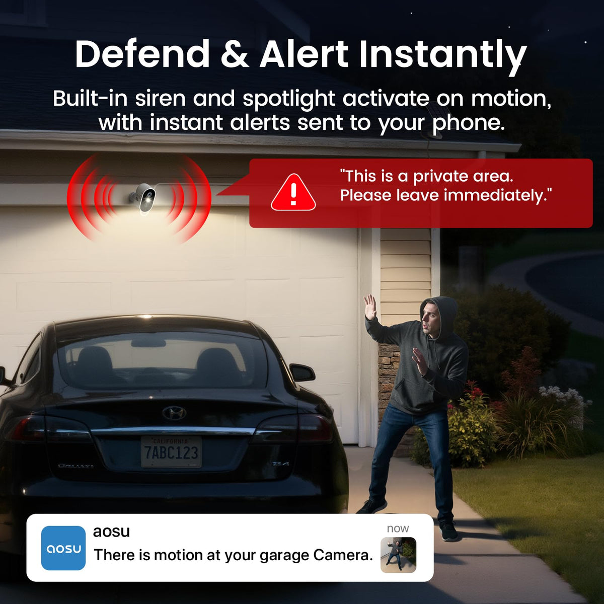 2K Solar Security Cameras Wireless Outdoor System C4274