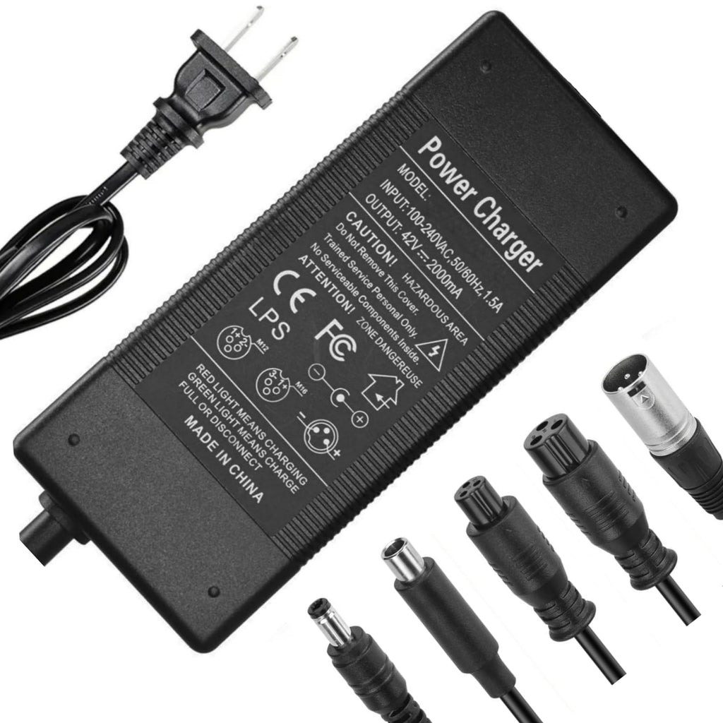 42V 2A/1.5A Universal 5 Plugs Fast Electric Charger for 36V Lithium Battery O34955