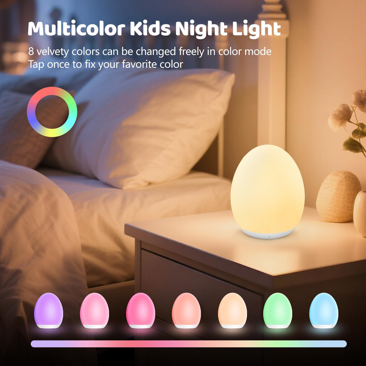 7 Colors Changing Night Light K142