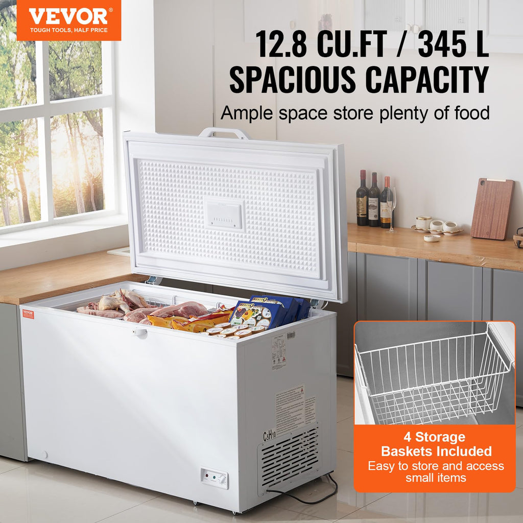12.8 Cu.ft Chest Freezer with 4 Removable Baskets I675