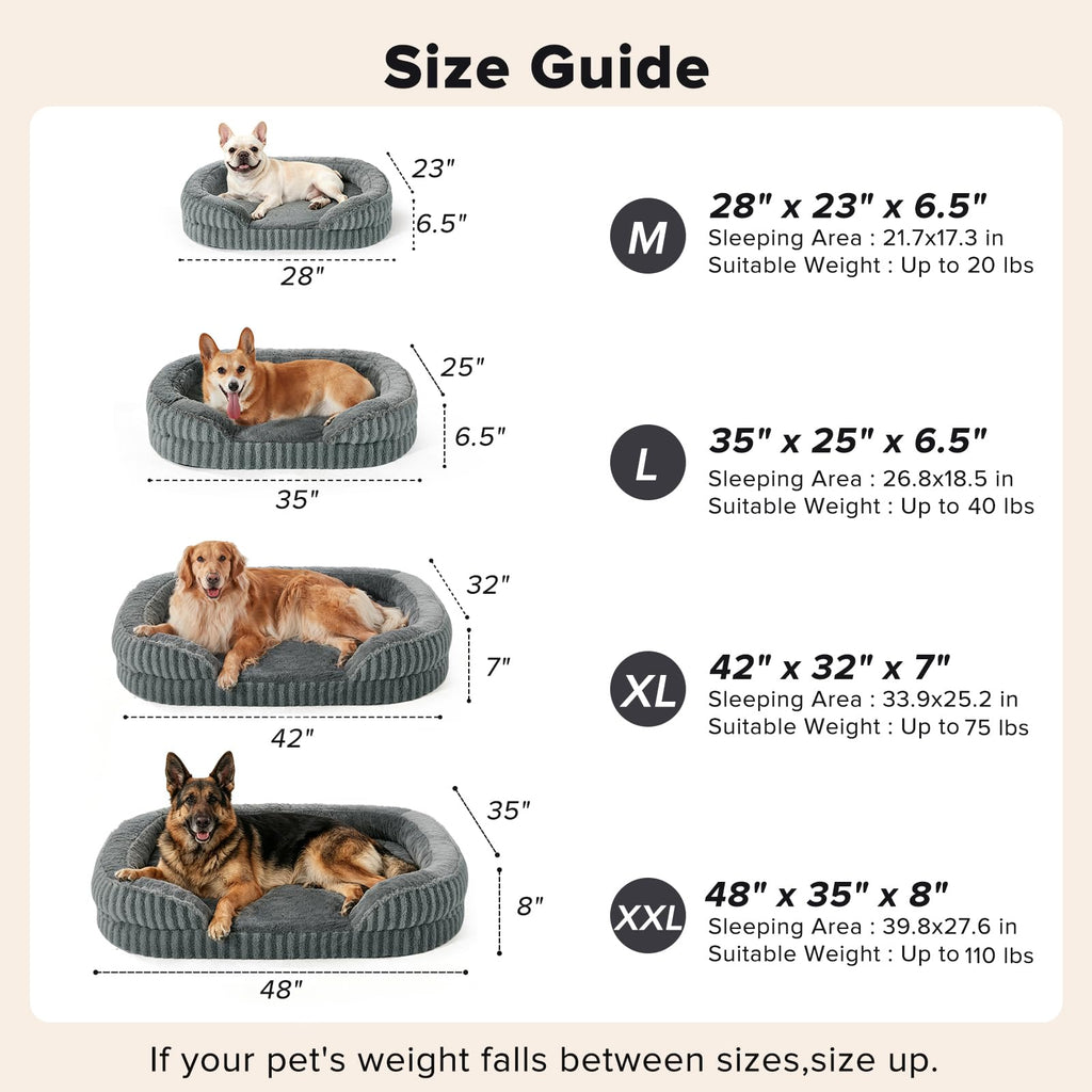 Washable 42" Orthopedic Dog Bed Q9514