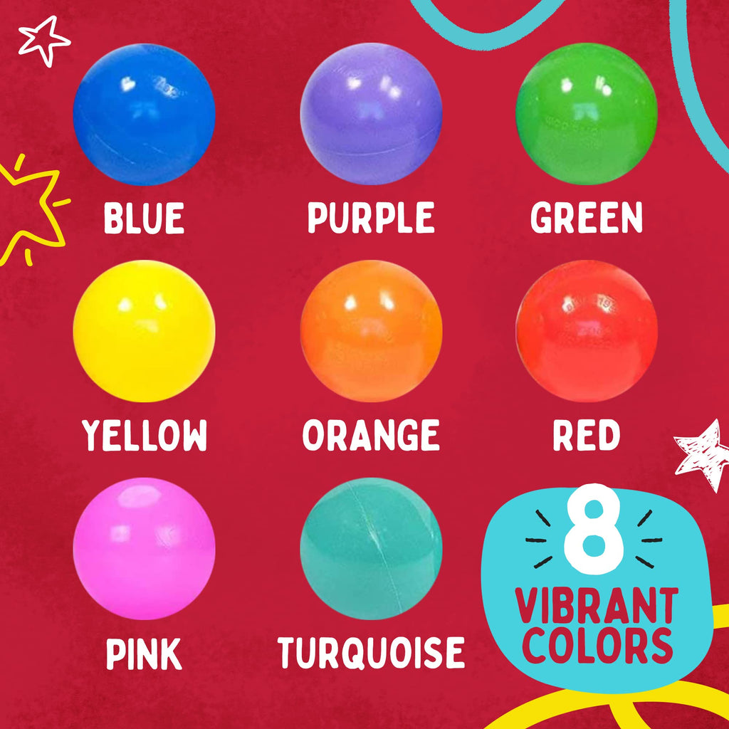 200 Count Plastic Ball Pit Balls G1953
