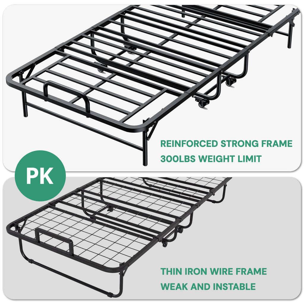 Twin Folding Bed with 5" Memory Foam Mattress U318