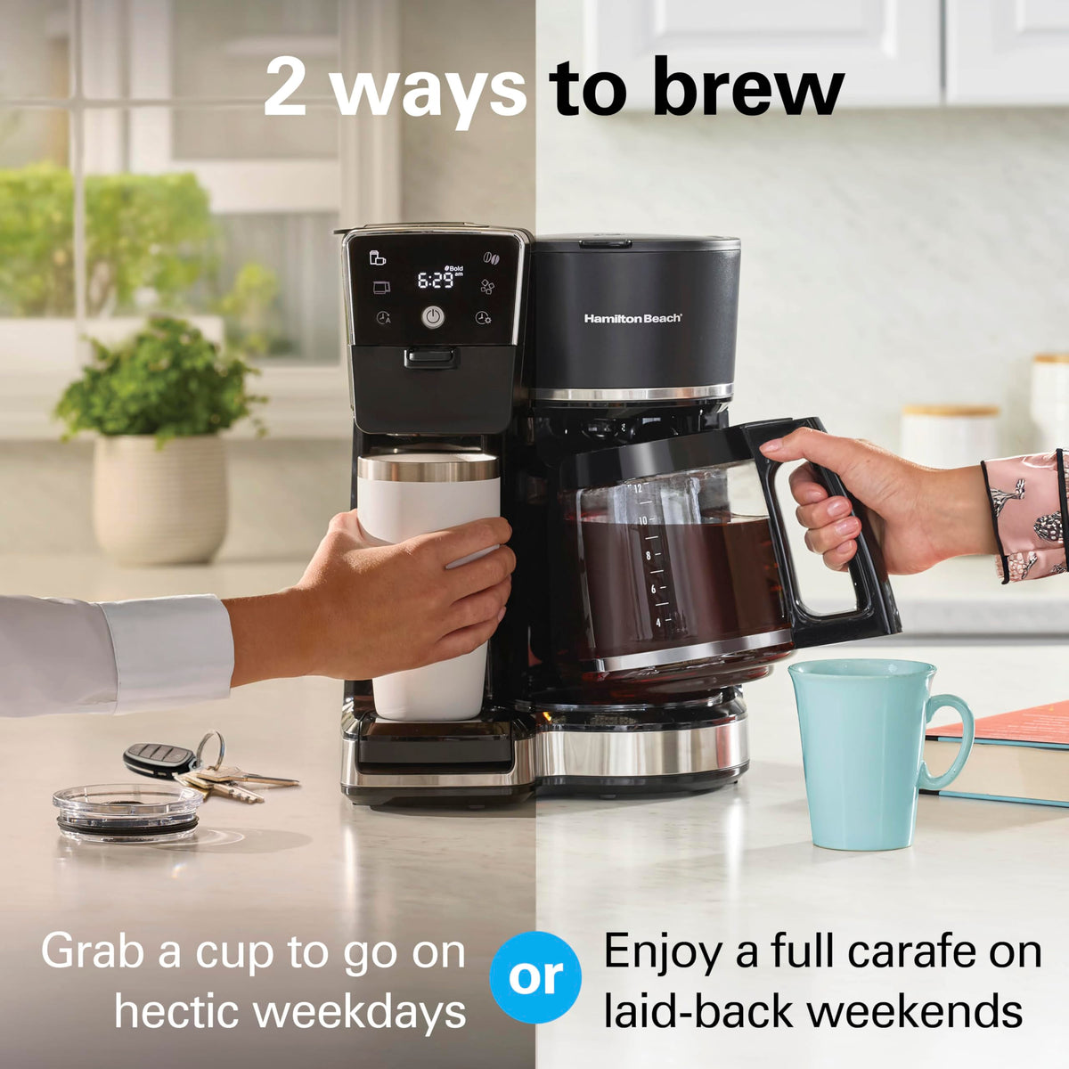 2-Way Drip Coffee Maker & Single Serve Coffee Machine R253