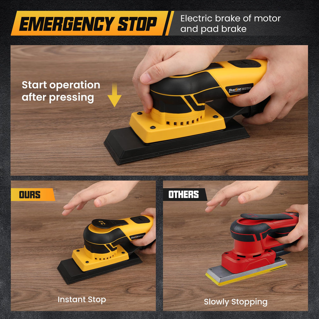 350W 3A Electric Random Orbital Sander A326590