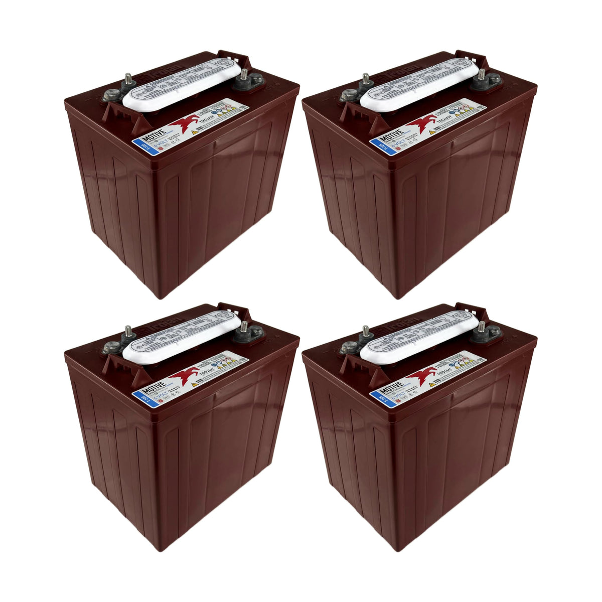 6V 225Ah Deep-Cycle Flooded Battery Pack of 4 L2814