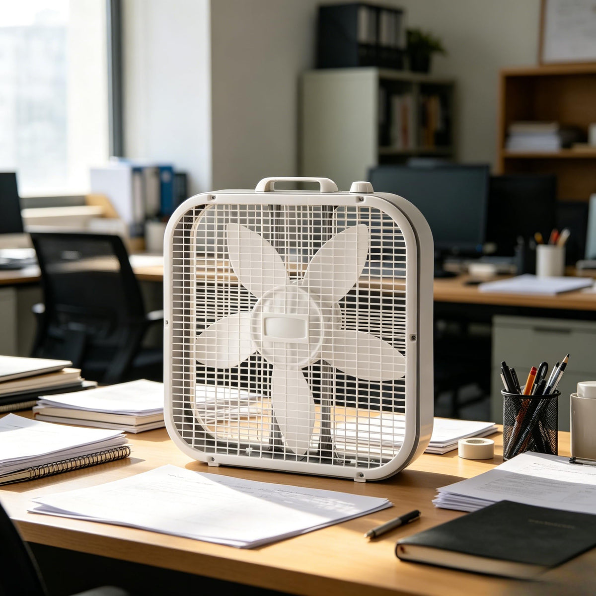 20 Inch 3 Speed White Box Fan Z446194