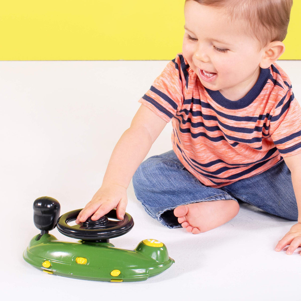 Green Baby Activity Center & Push Walker with Steering Wheel Toy P560471