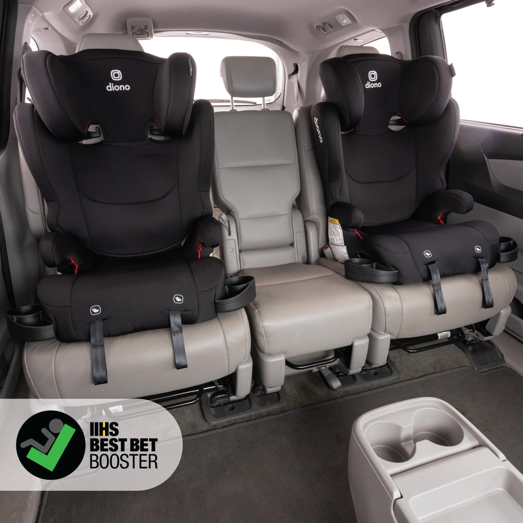 2-in-1 Belt Positioning Booster Seat, Black L845