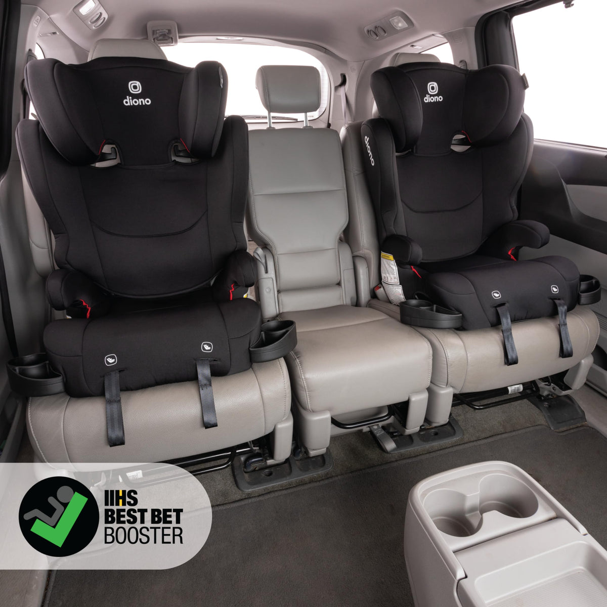 2-in-1 Belt Positioning Booster Seat, Black L845