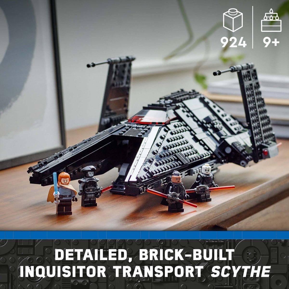 Buildable Toy Starship with Blue and Double-Bladed Red Lightsabers N957