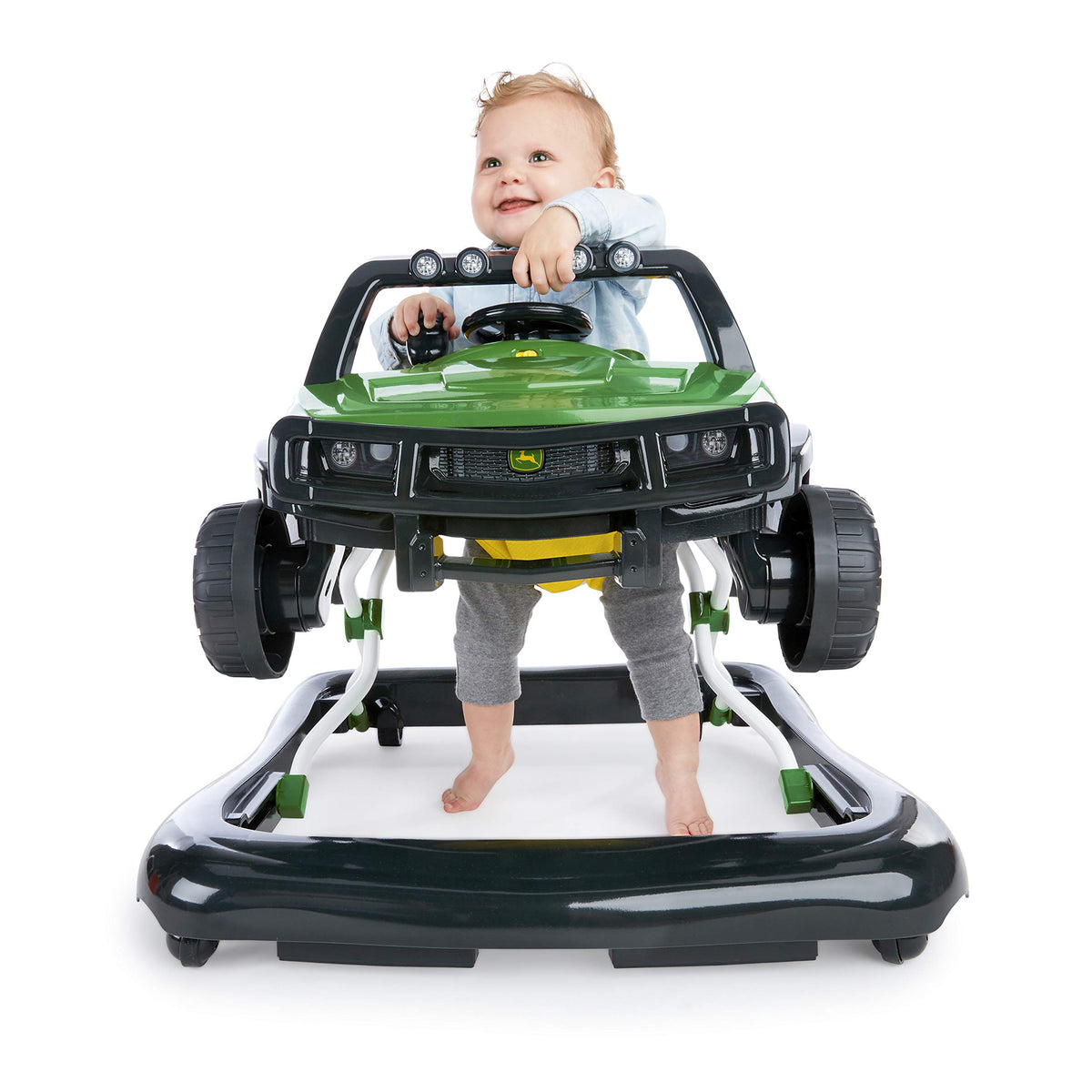 Green Baby Activity Center & Push Walker with Steering Wheel Toy P560471