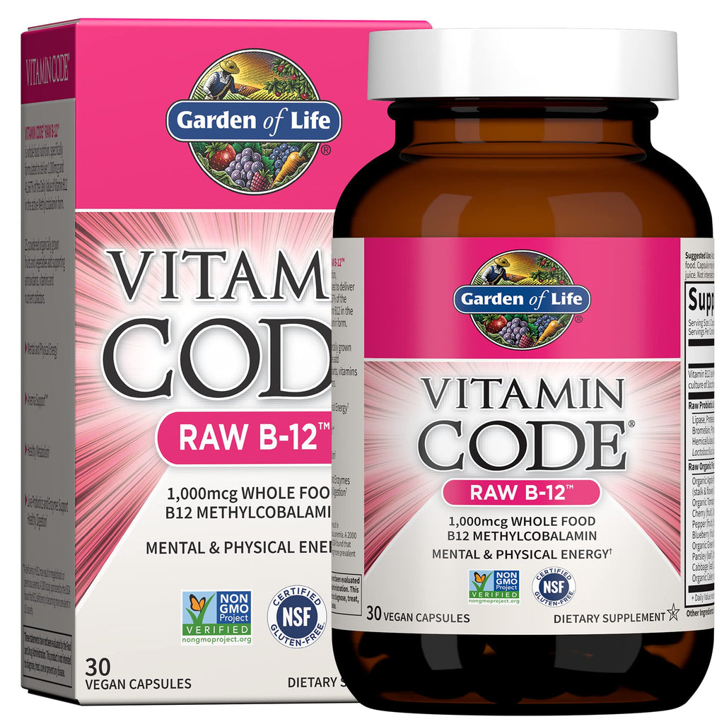 Vegan B-12 Methylcobalamin 30 Capsules H5574