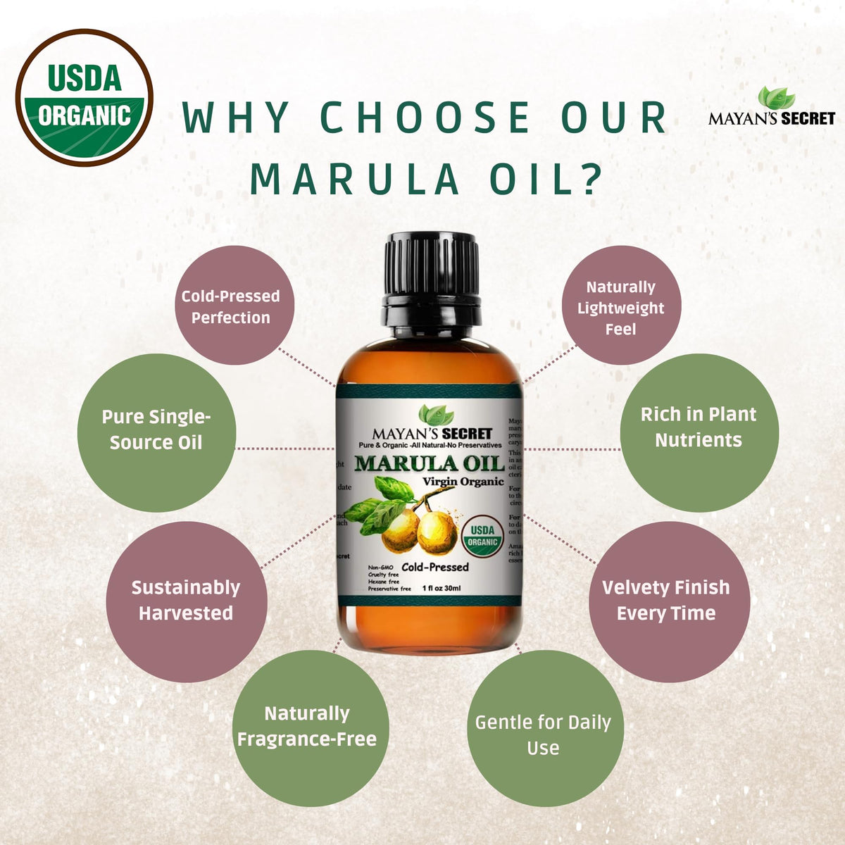 Organic Marula Oil 1 oz U457