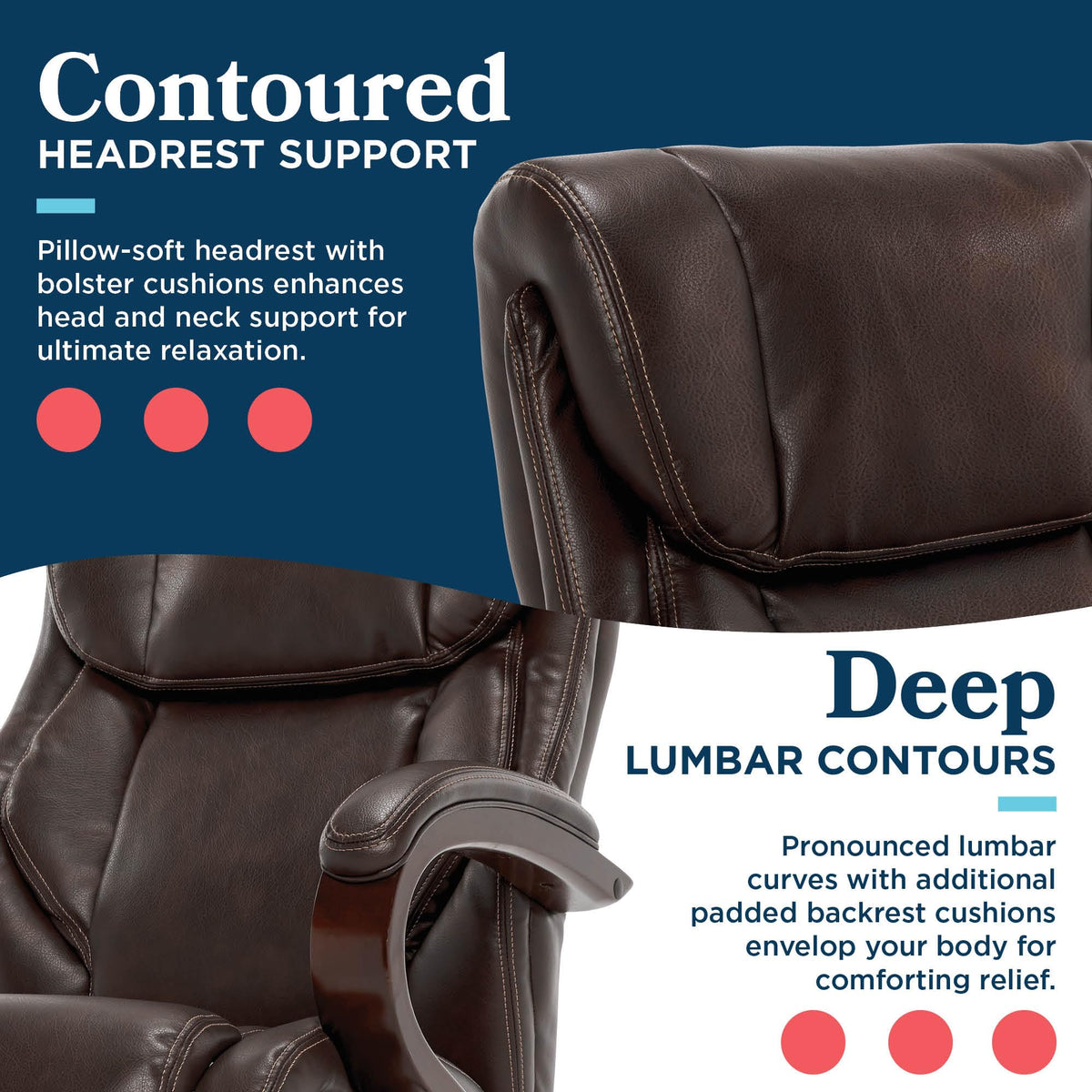 Executive Ergonomic Office Chair with Lumbar Support R4767