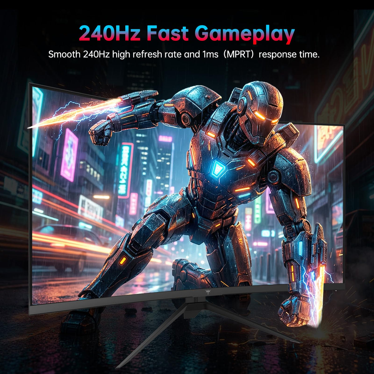 27 Inch 240Hz Curved 2K QHD Gaming Monitor J999