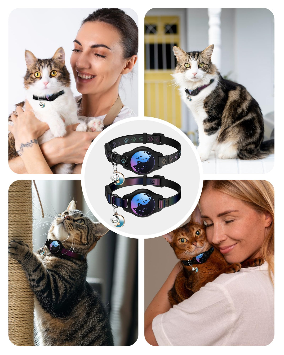 Cat Collar with AirTag Holder 2 Pack Z75408