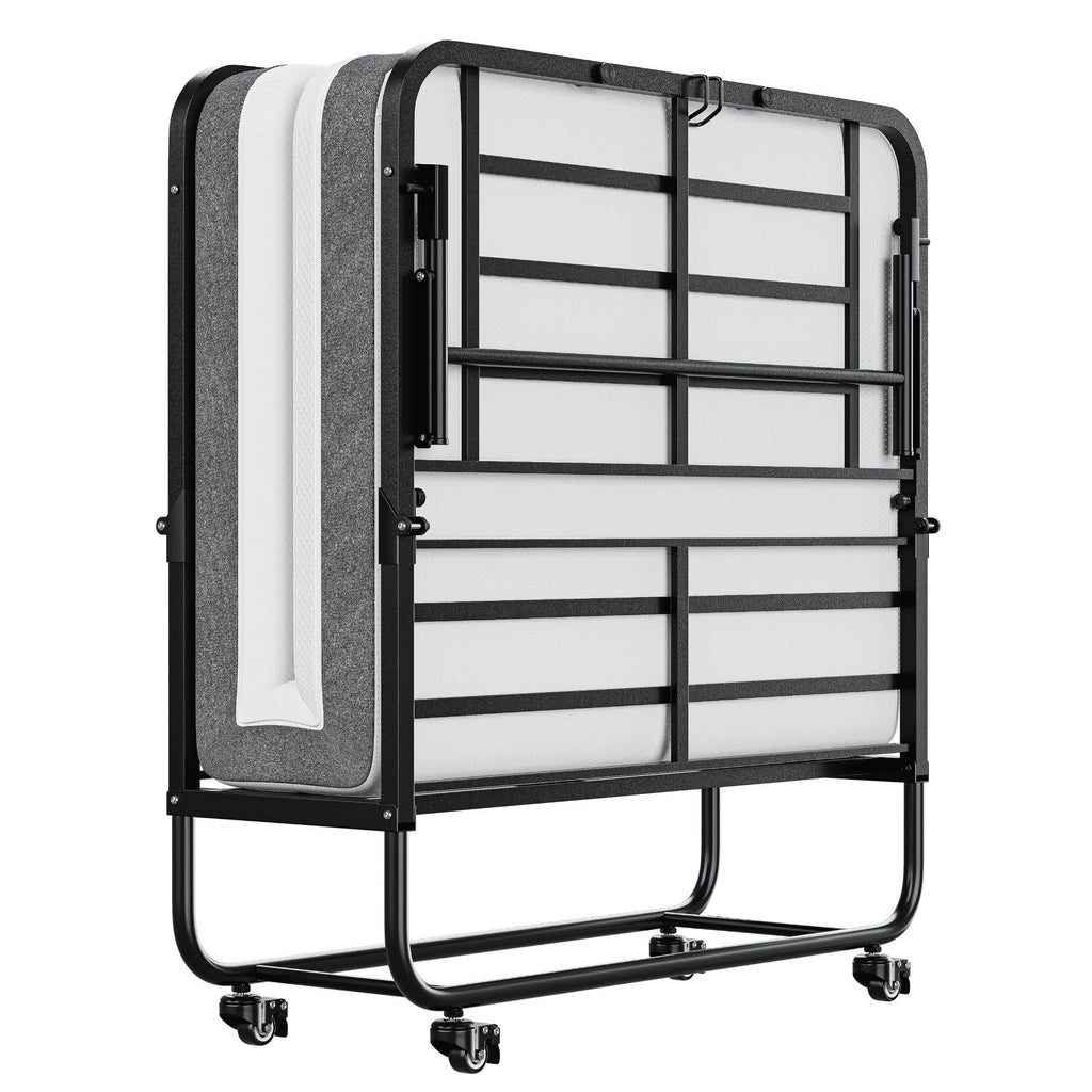 Twin Folding Bed with 5" Memory Foam Mattress U318