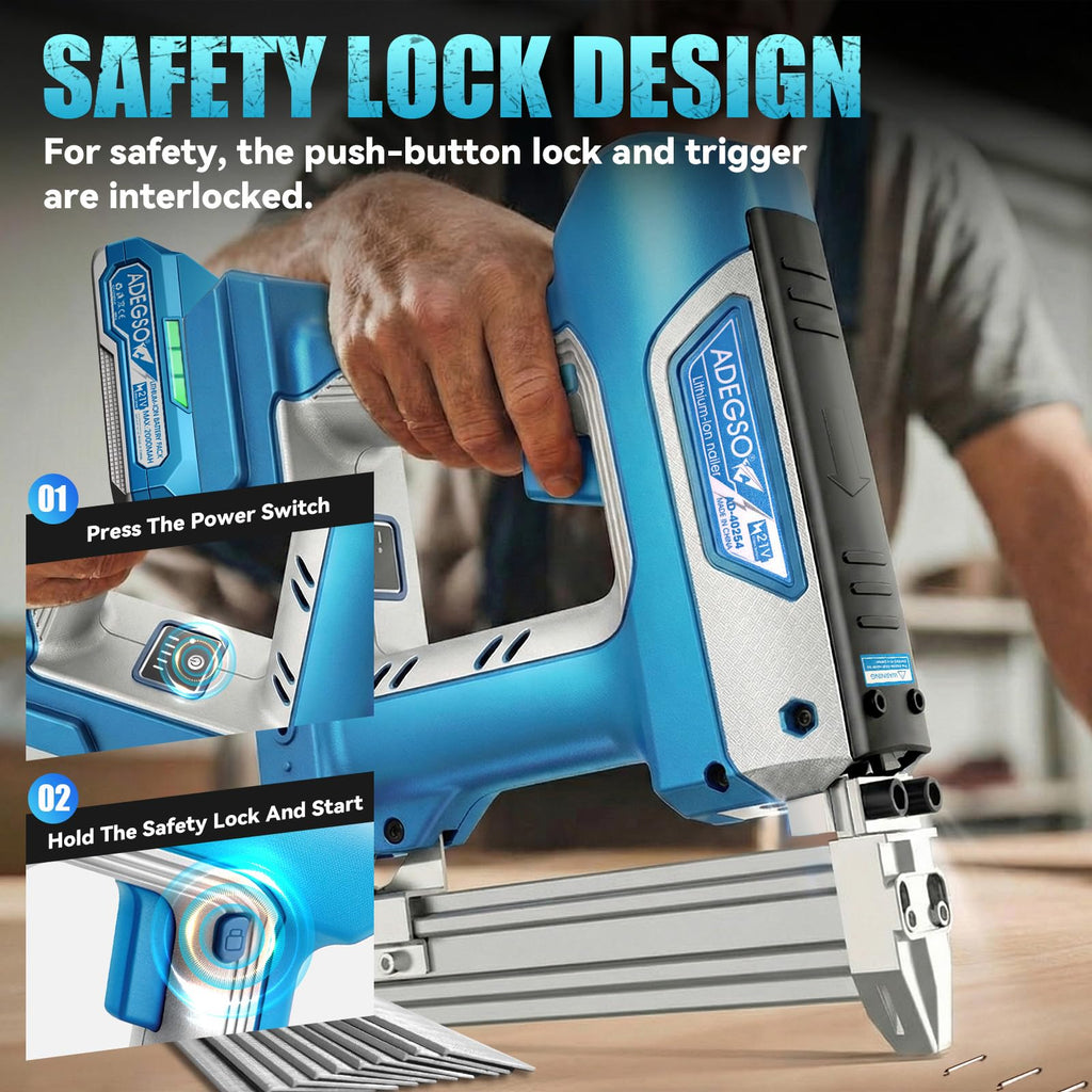 18 Gauge 2-in-1 Cordless Brad Nailer Stapler B78640