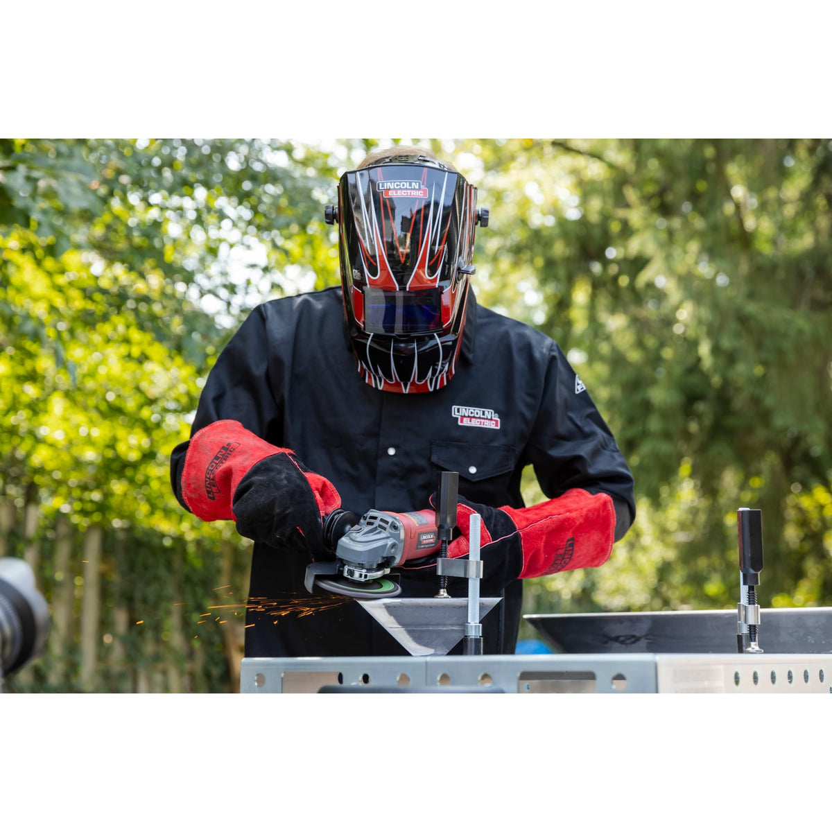 Red Welding Helmet S864