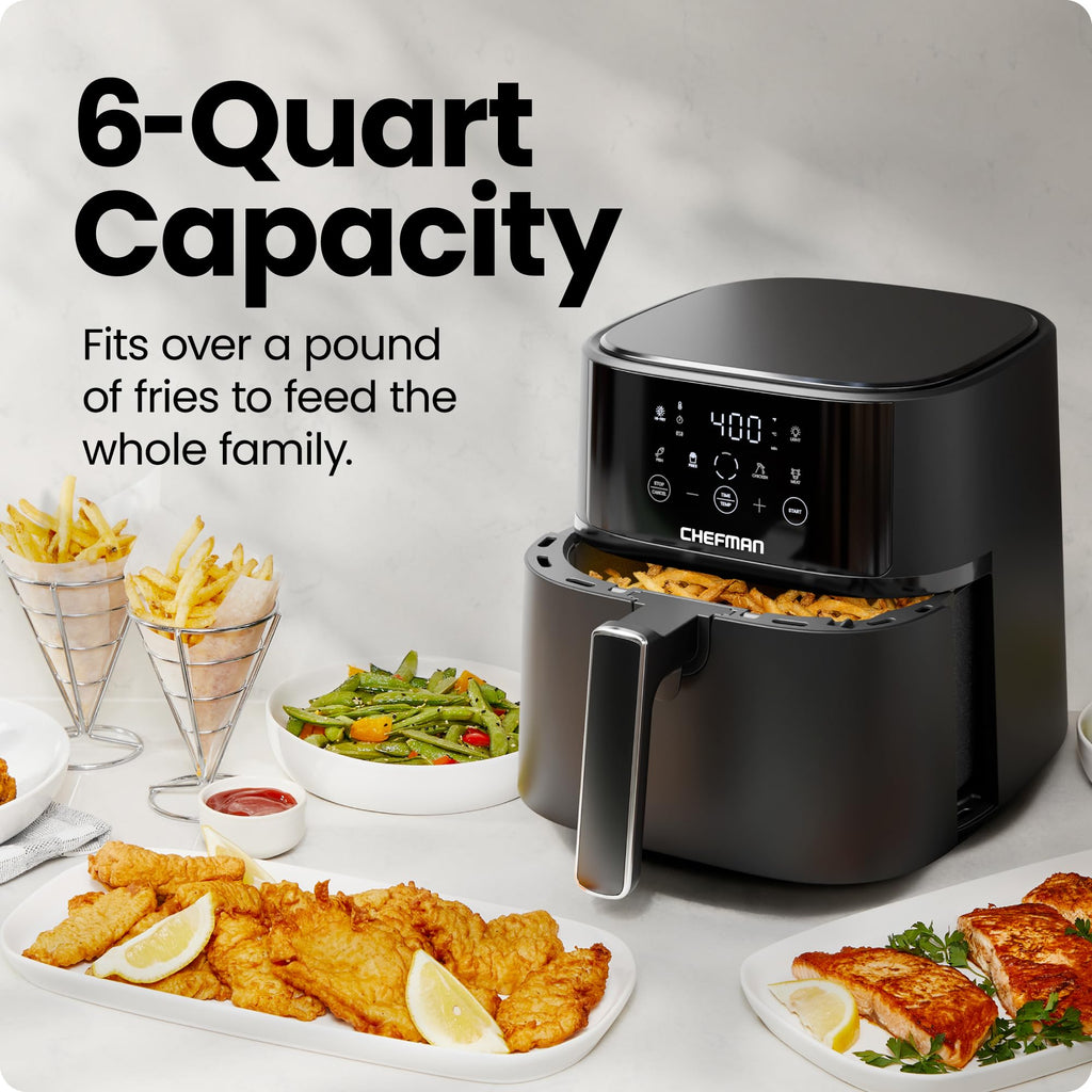 6 QT Compact Nonstick Air Fryer J580414