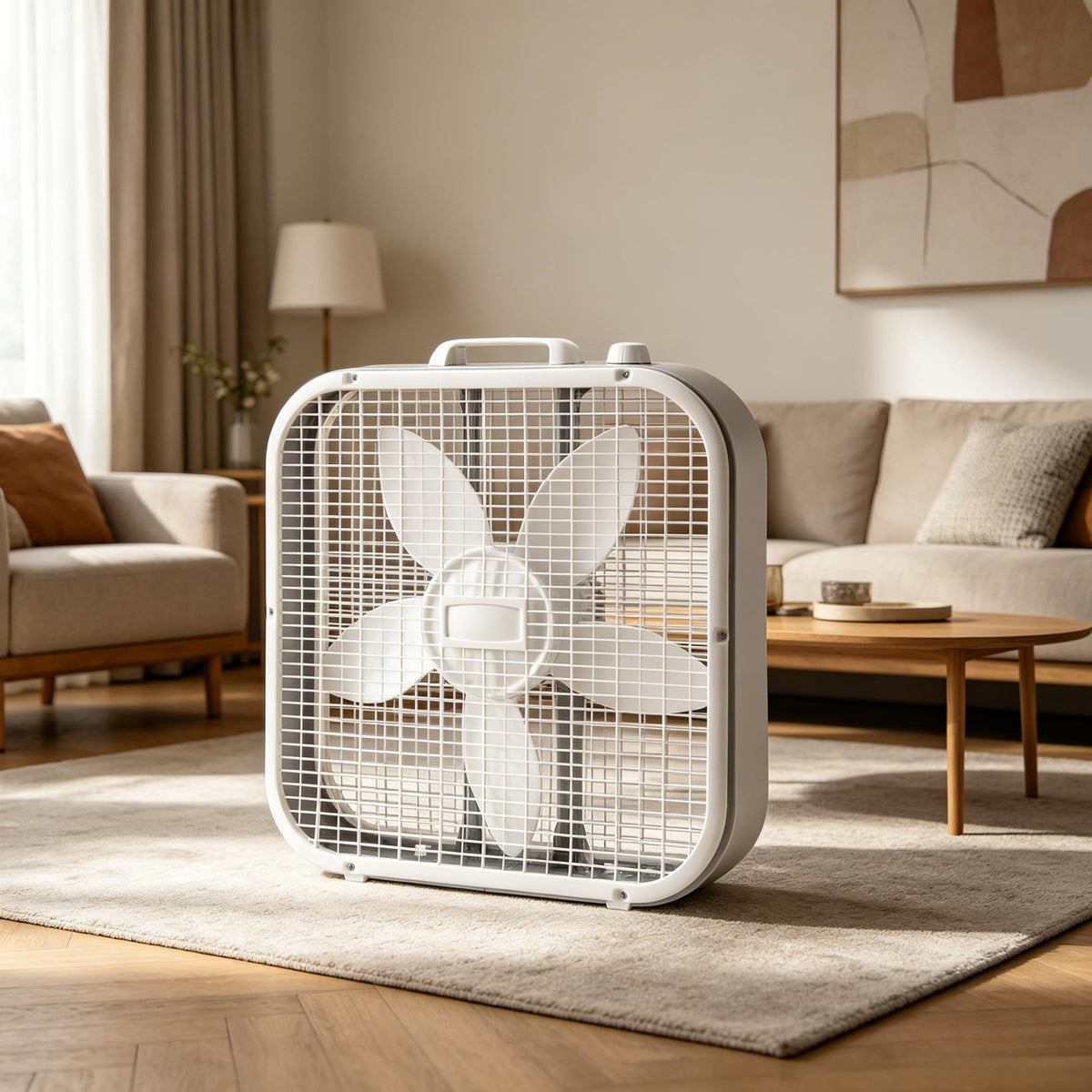 20 Inch 3 Speed White Box Fan Z446194