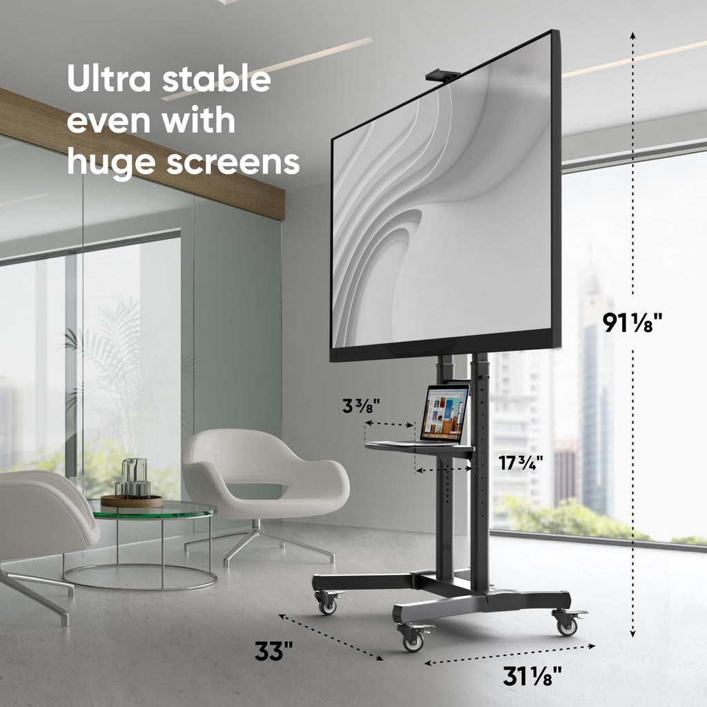 Mobile TV Stand 50-90 Inch Black W52128