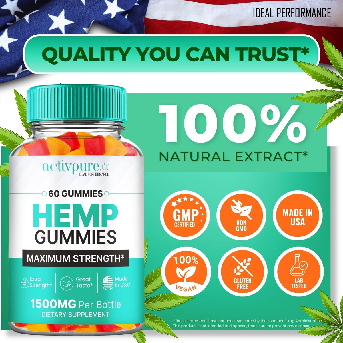 Hemp Gummies 60 Gummies X95820