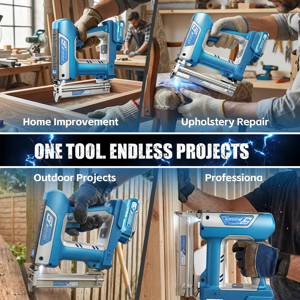 18 Gauge 2-in-1 Cordless Brad Nailer Stapler B78640